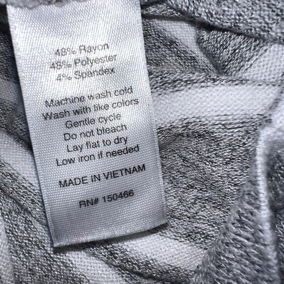 Market & Spruce Karlotta Women’s Size M Striped Hooded Dolman Oversized Knit Top - Picture 7 of 8